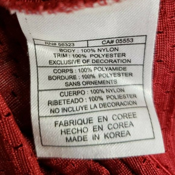 Nike Men Short Sleeve #6 Jersey Size Large Red - Picture 3 of 7